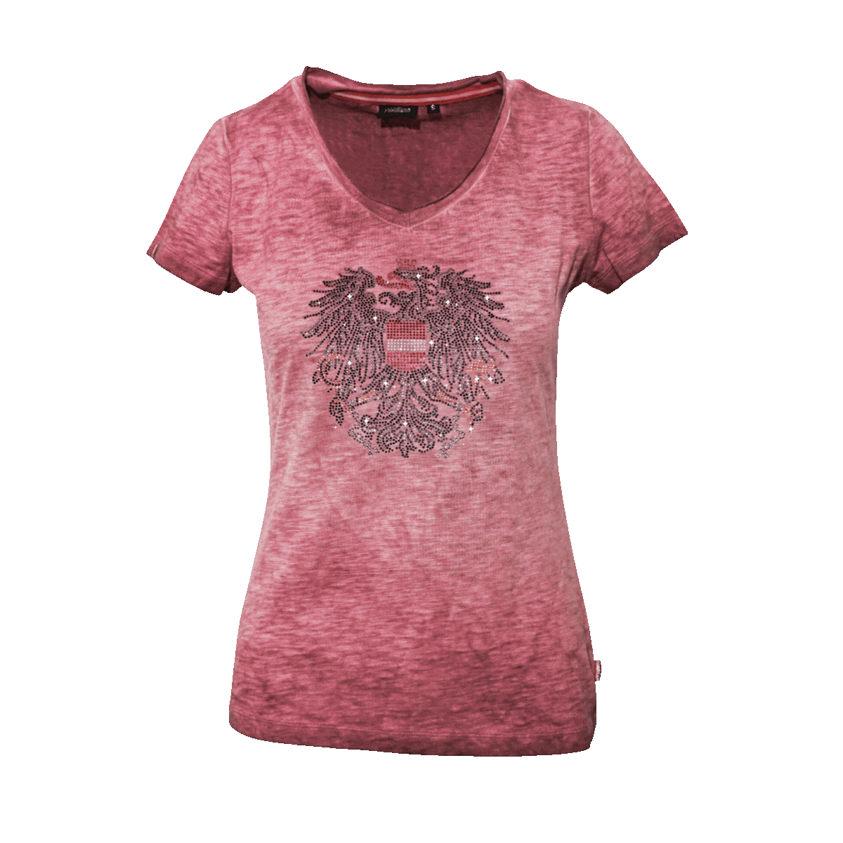 Österreich Adler Glitzer T-Shirt rosa Damen #Farbe_Rosa