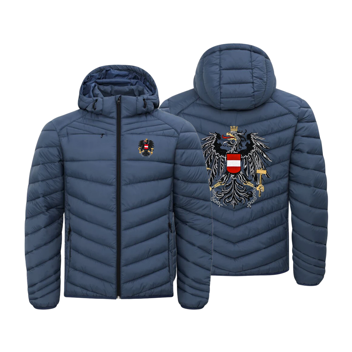 Österreich Adler Herren Herbstjacke #Farbe_Blau 575