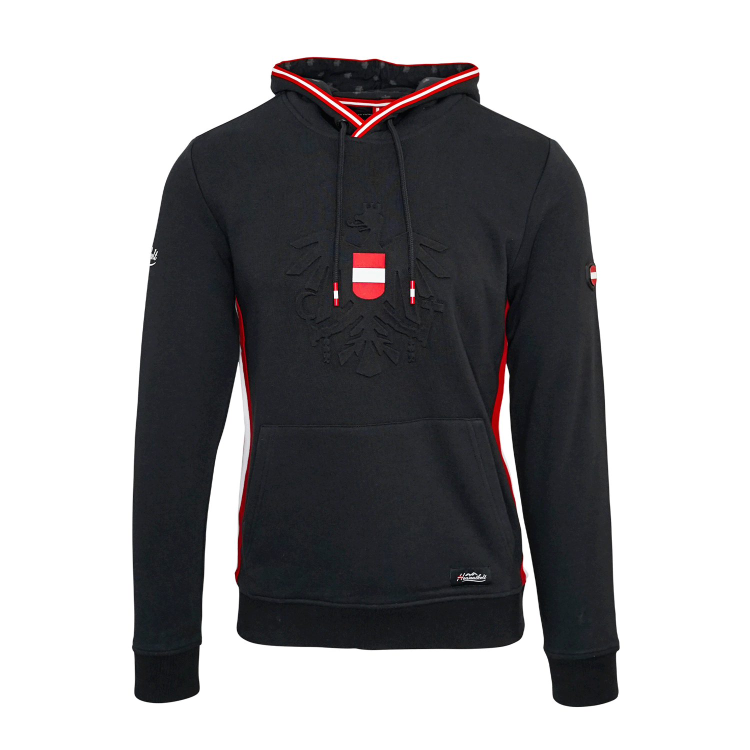 Österreich Adler Herren Hoodie schwarz