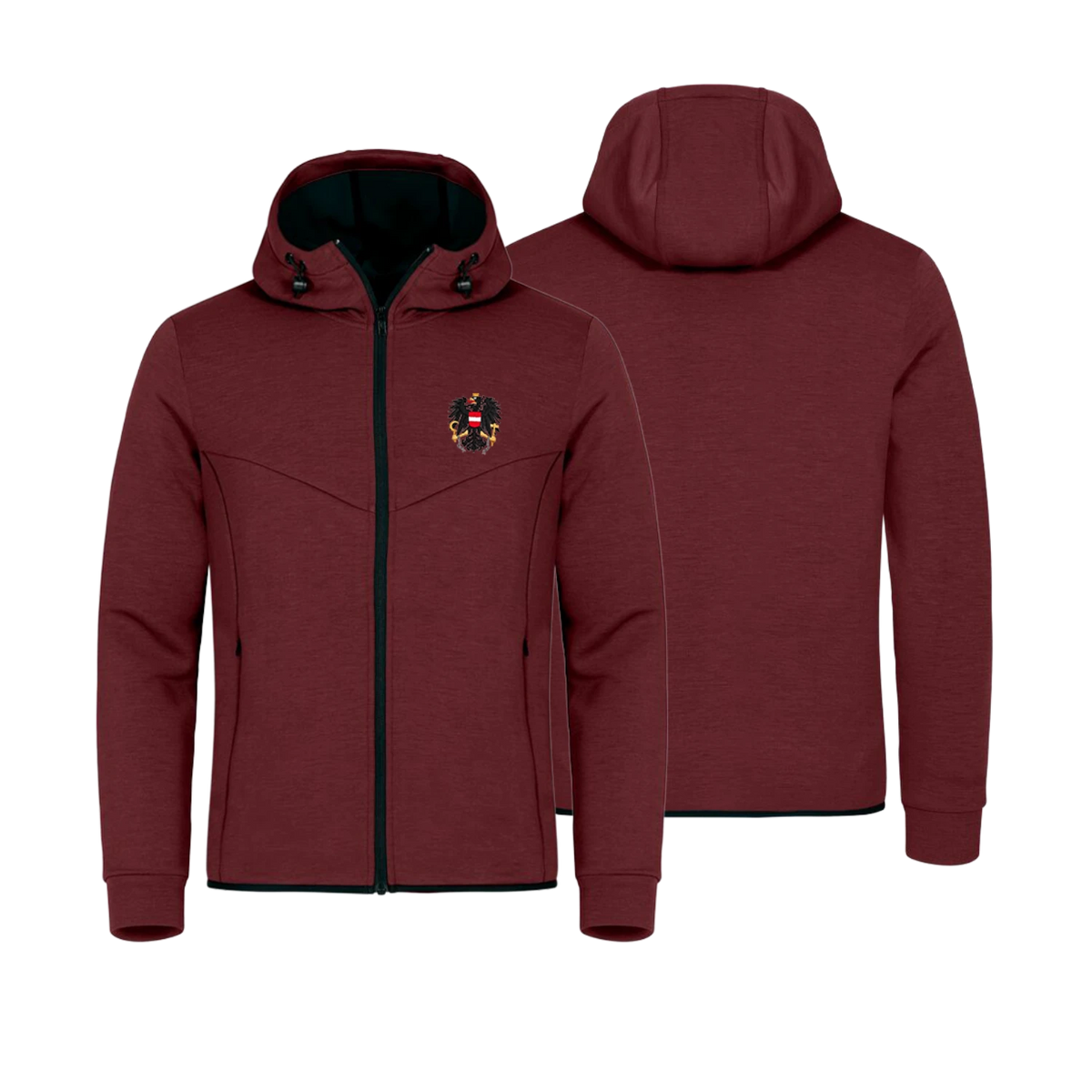 Österreich Adler Herren Weste rot #Farbe_Weinrot