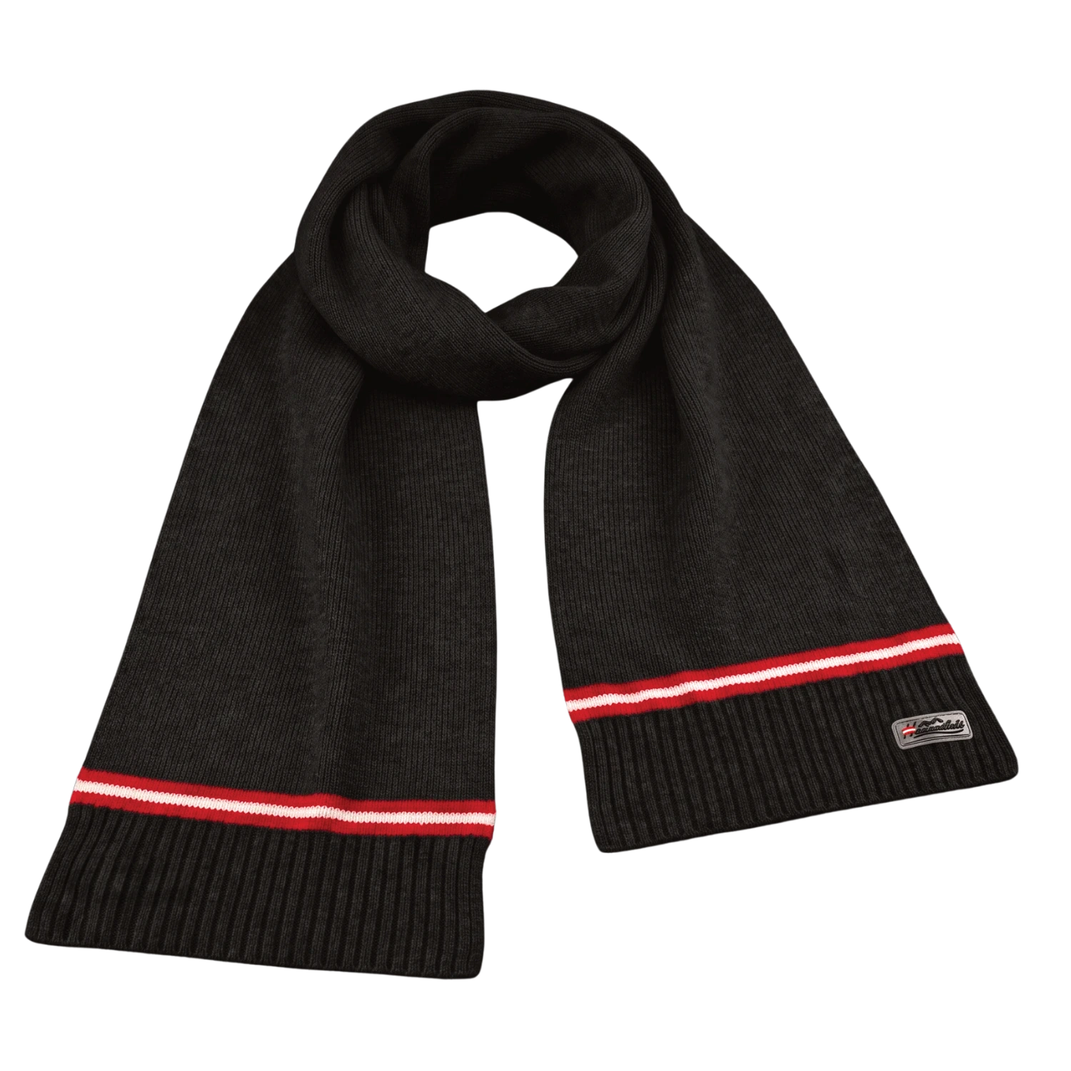 Österreich Adler Merino Winterschal schwarz #Farbe_Schwarz