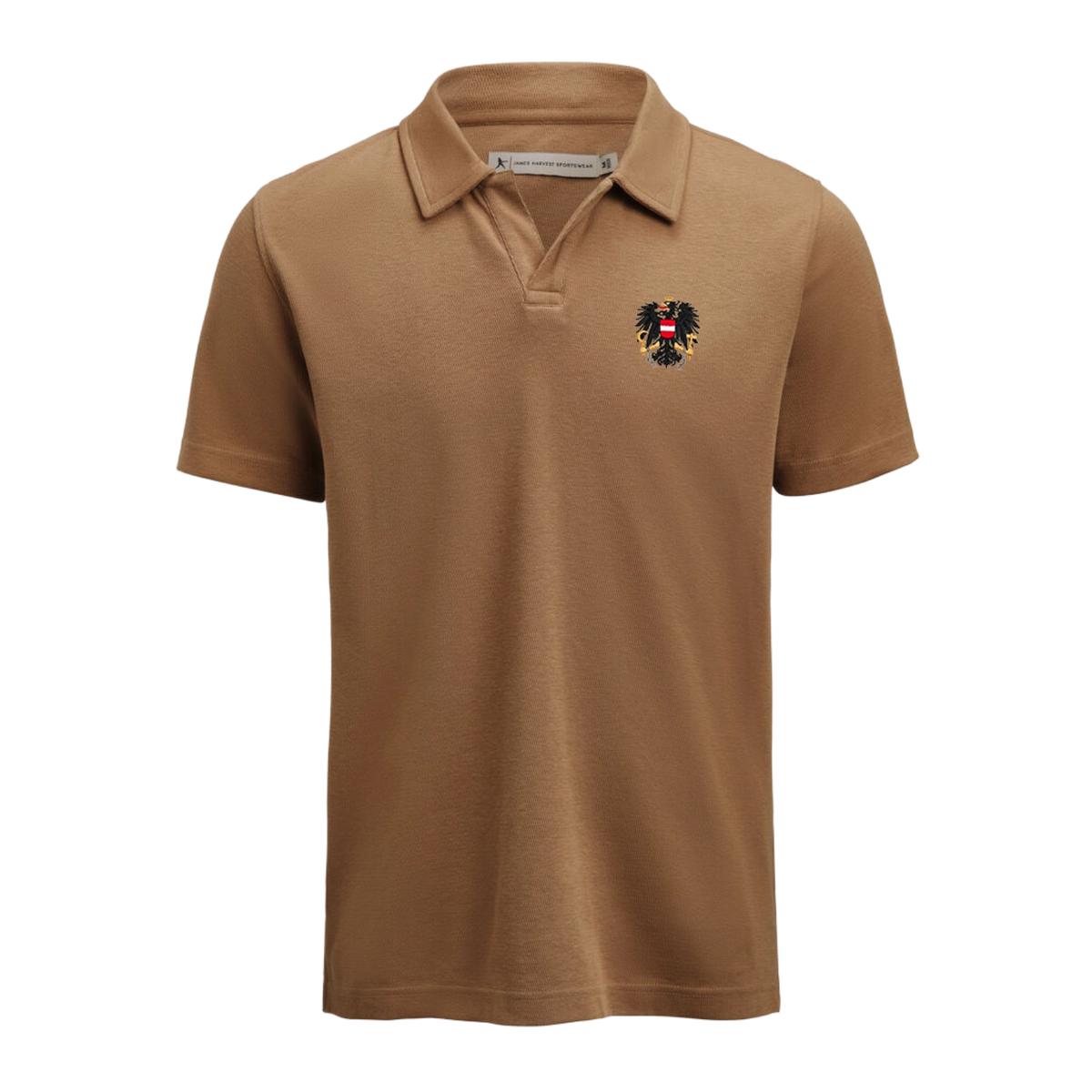 Österreich Adler Polo Shirt Braun #Farbe_Cognac