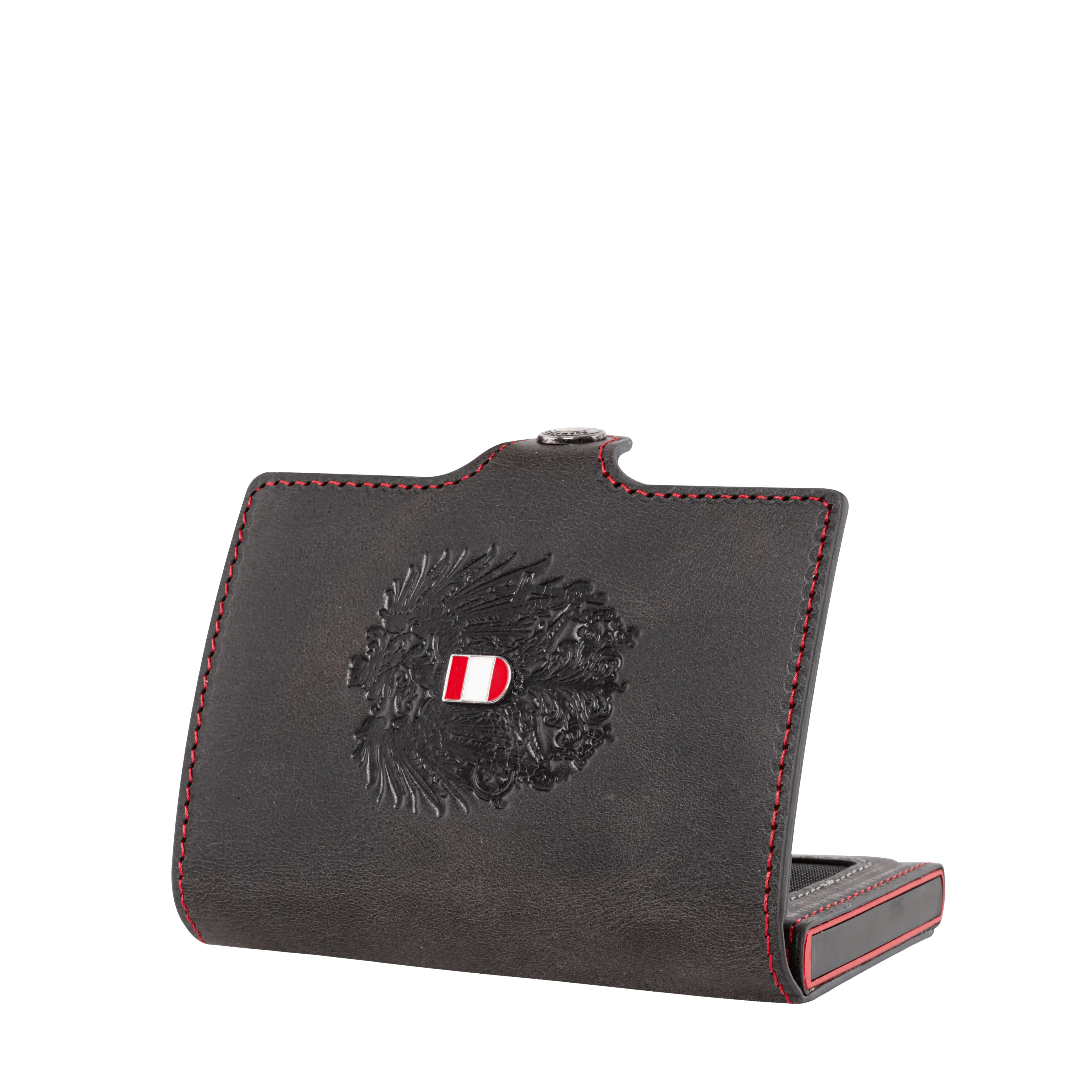 Österreich Adler Smart Wallet Bifold Schwarz #Farbe_Schwarz Leder