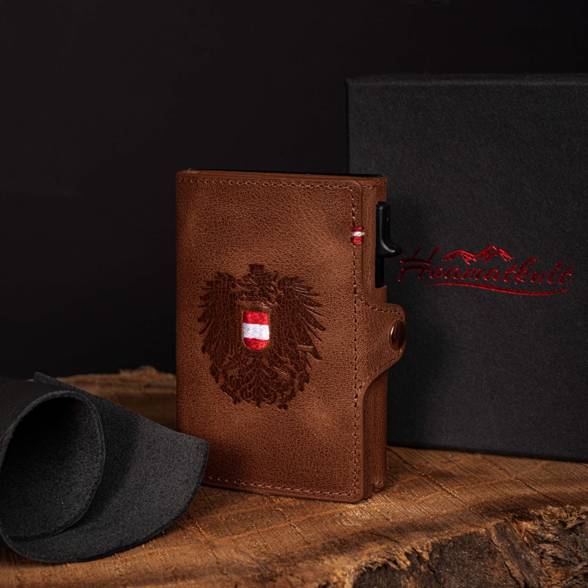 Österreich Adler Smart Wallet braun #Farbe_Klassik Braun