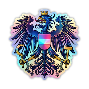 Österreich Adler Sticker Holographic