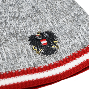 Österreich Adler Kult Beanie - Hellgrau