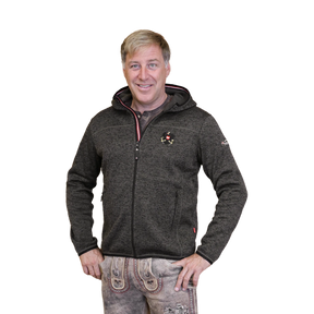 Österreich Kultjacke mit Kapuze - Strickoptik
