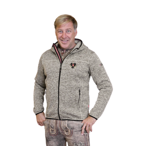 Österreich Kultjacke mit Kapuze - Strickoptik