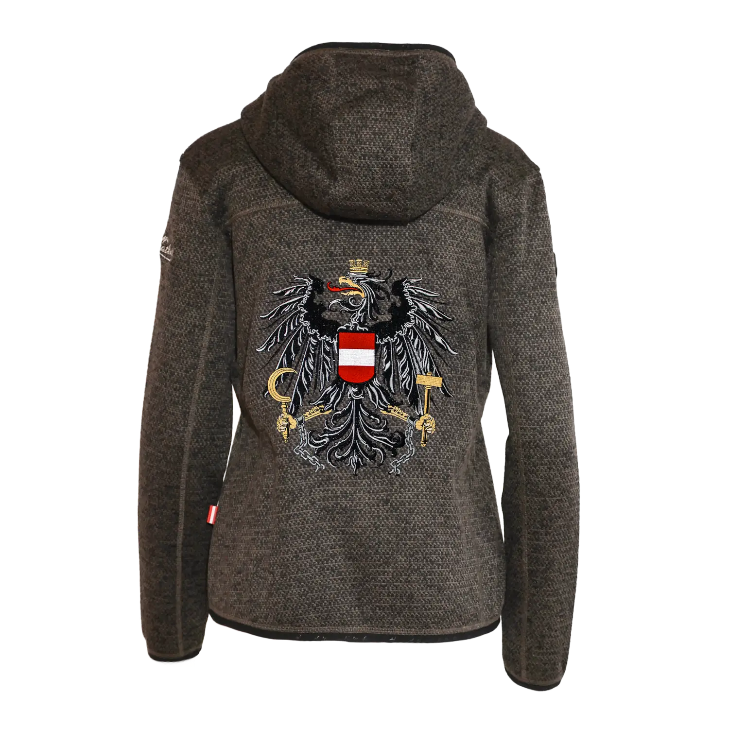 Österreich Kultjacke mit Kapuze - Strickoptik