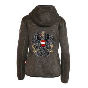 Österreich Kultjacke mit Kapuze - Strickoptik