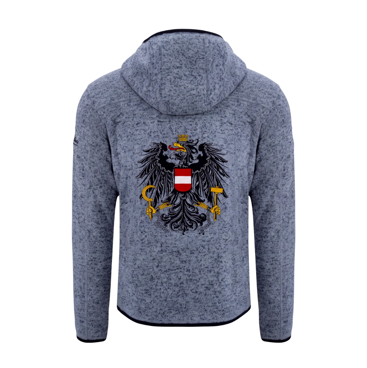 LIMITIERTE Österreich Adler Kultjacke mit Kapuze - Granitblau