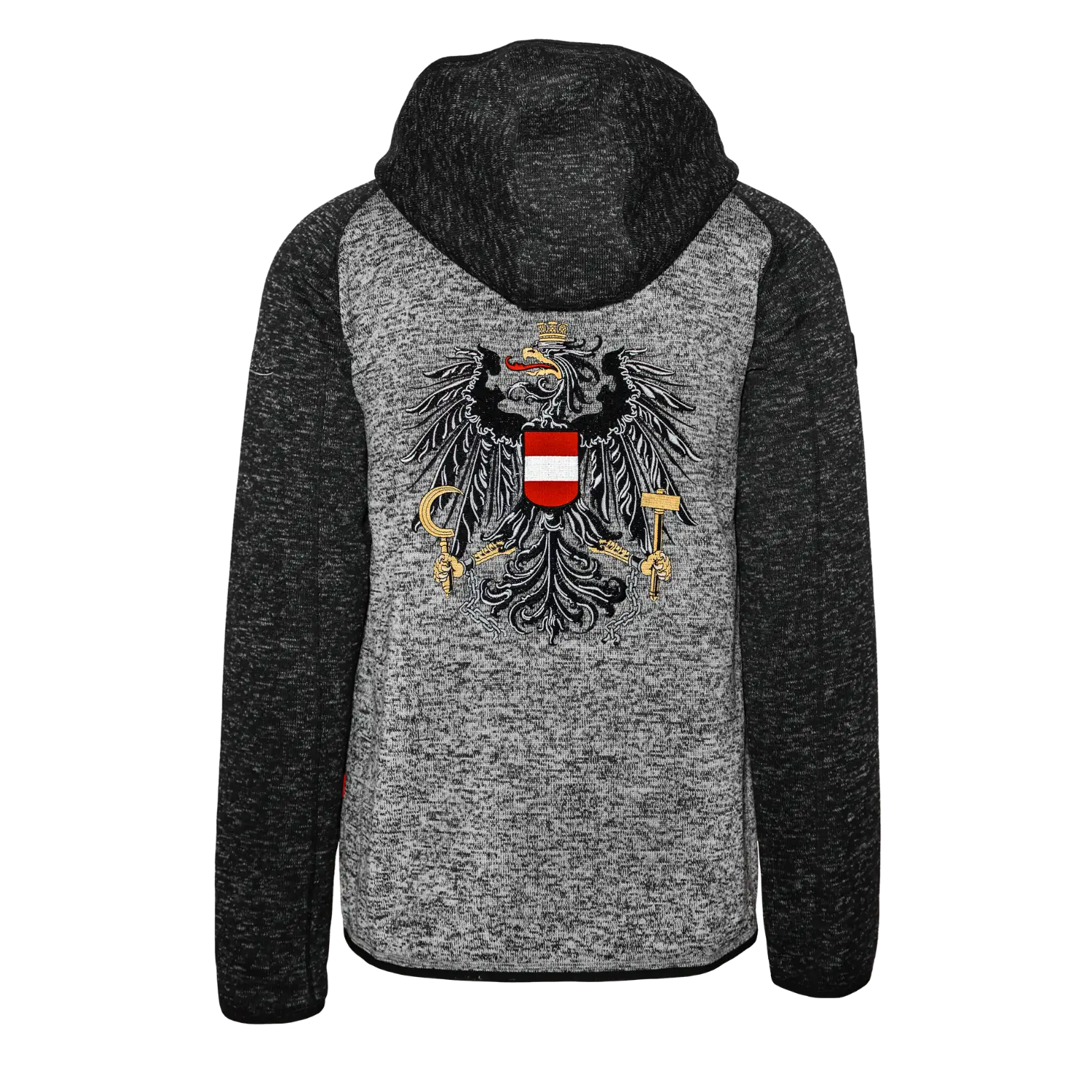 Österreich Raglan Kultjacke mit Kapuze - Kontrastoptik