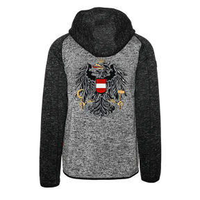 Österreich Raglan Kultjacke mit Kapuze - Kontrastoptik