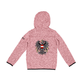 Österreich Adler Strickfleece Jacke rosa