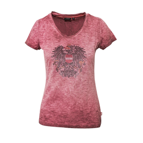 Österreich Adler Glitzer T-Shirt - Rosa