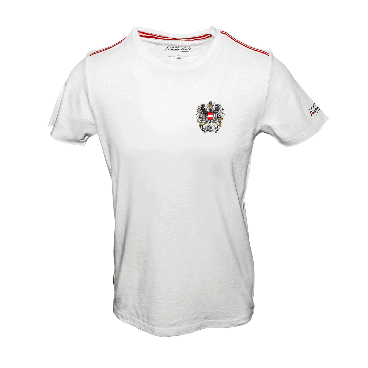 Österreich Adler T-Shirt Flammgarn weiß