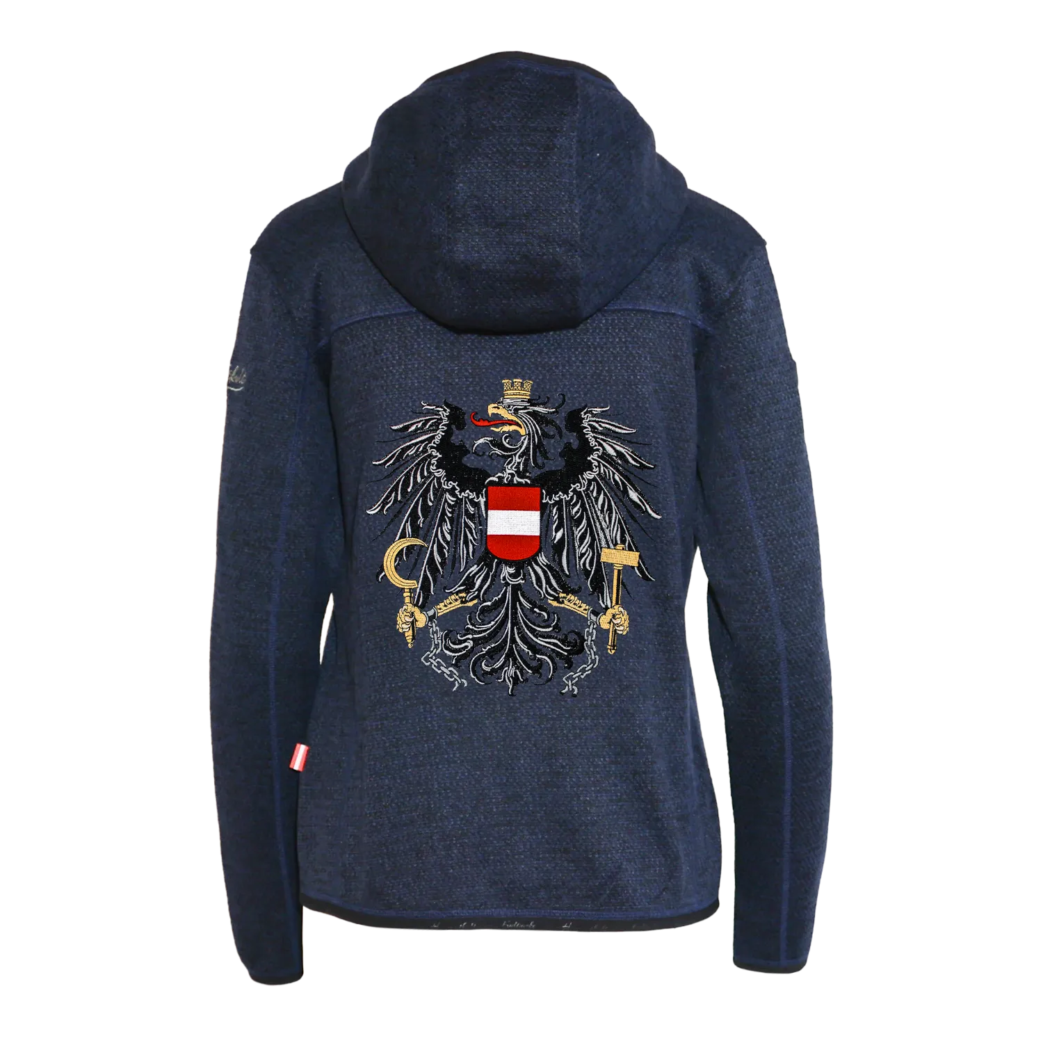 Österreich Kultjacke mit Kapuze - Strickoptik