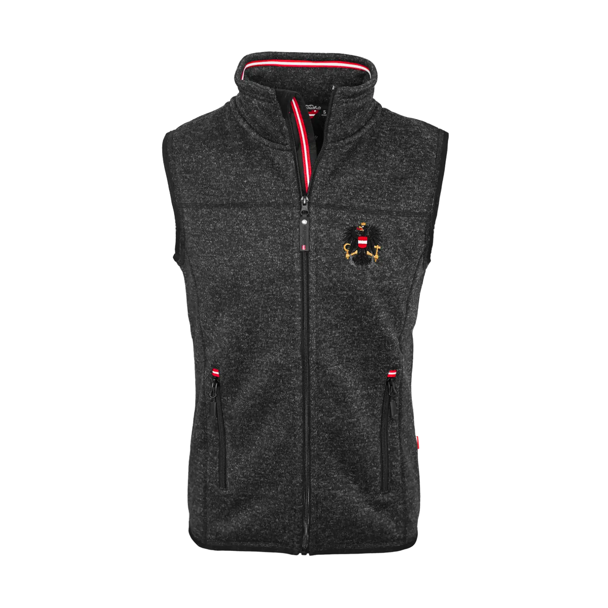 Österreich Adler Trachten Gilet schwarz Herren #Farbe_Schwarz