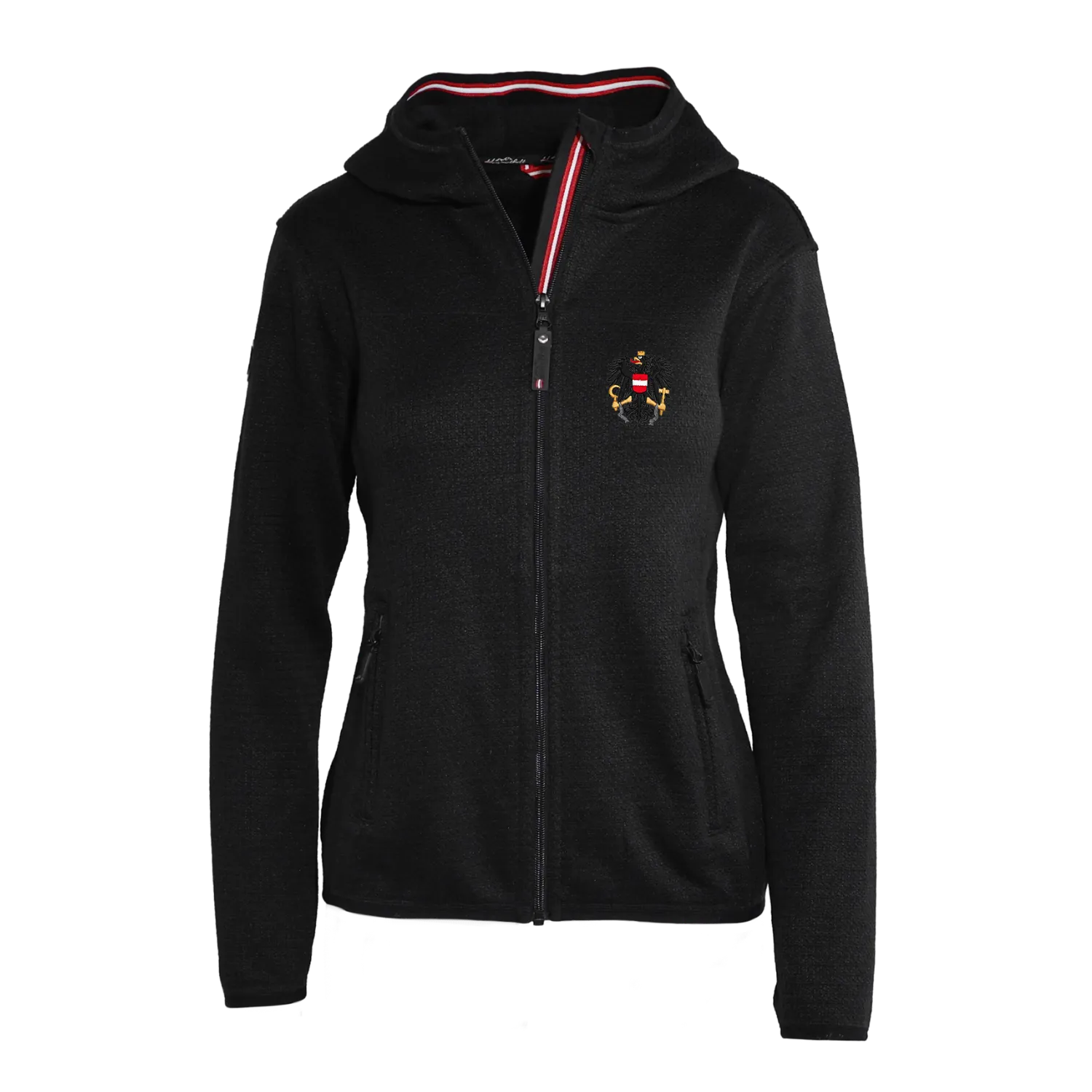 Österreich Kultjacke mit Kapuze - Strickoptik