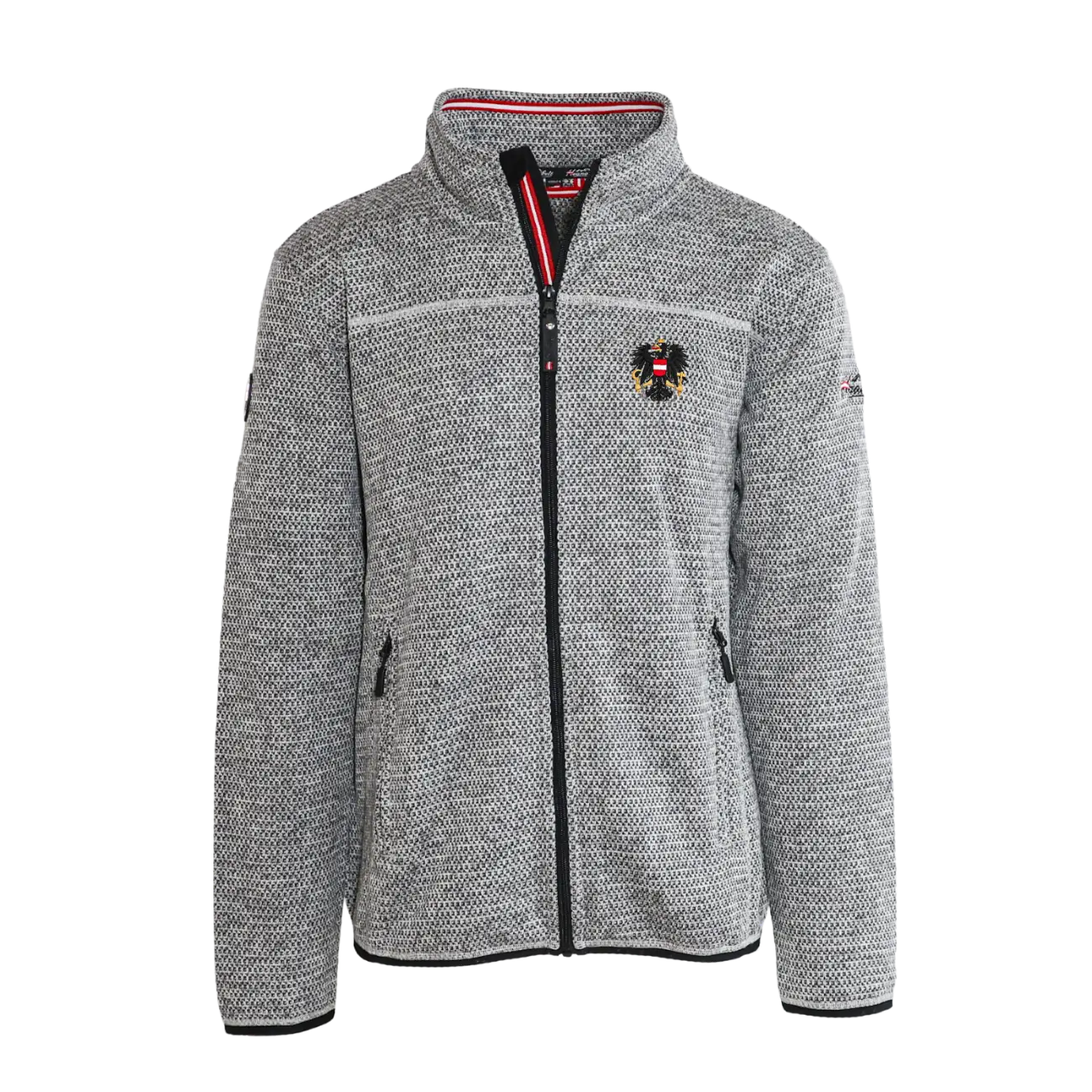 Österreich Kultjacke ohne Kapuze - Strickoptik