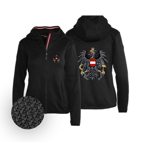 Österreich Kultjacke mit Kapuze - Strickoptik