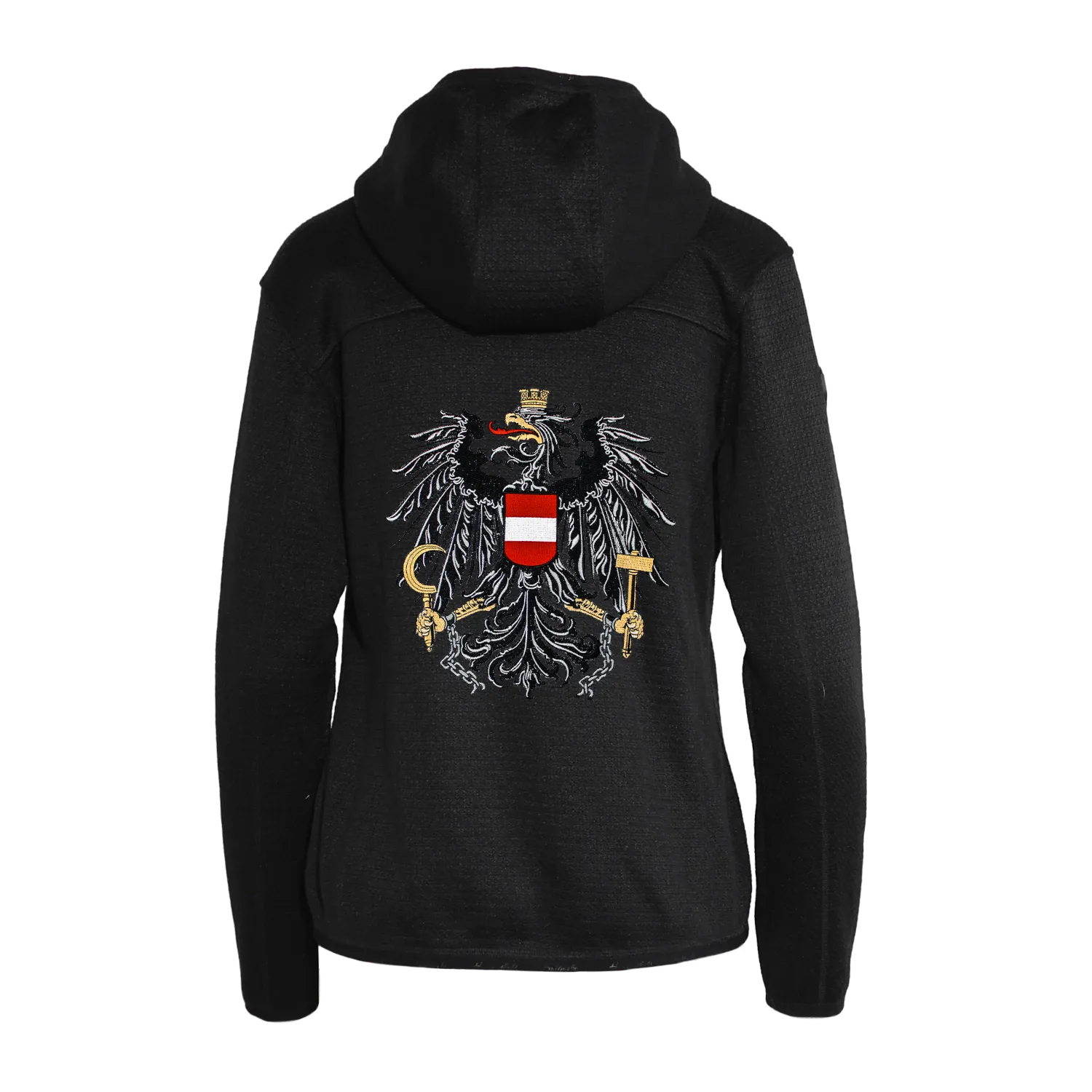 Österreich Kultjacke mit Kapuze - Strickoptik
