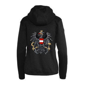 Österreich Kultjacke mit Kapuze - Strickoptik