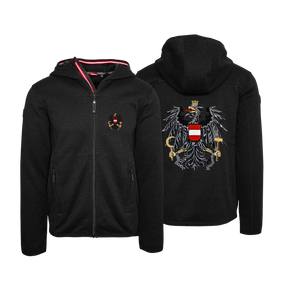 Österreich Kultjacke mit Kapuze - Strickoptik