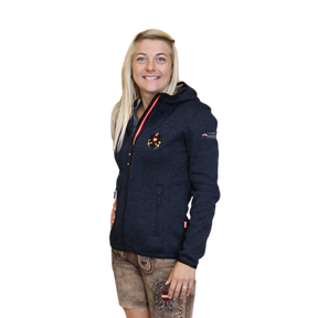 Österreich Kultjacke mit Kapuze - Strickoptik