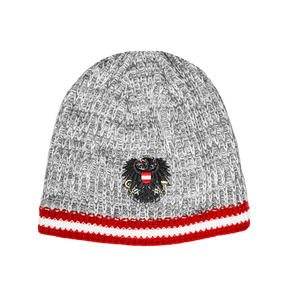 Österreich Adler Kult Beanie - Hellgrau