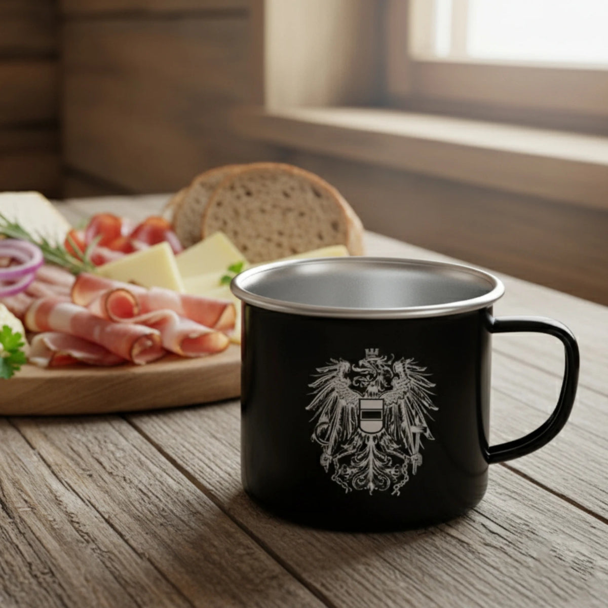 Österreich Edelstahl Tasse Hoamatkult