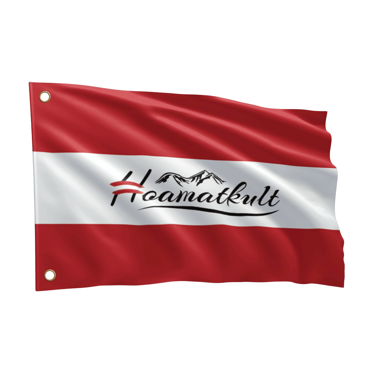 Österreich Fahne Hoamatkult Logo