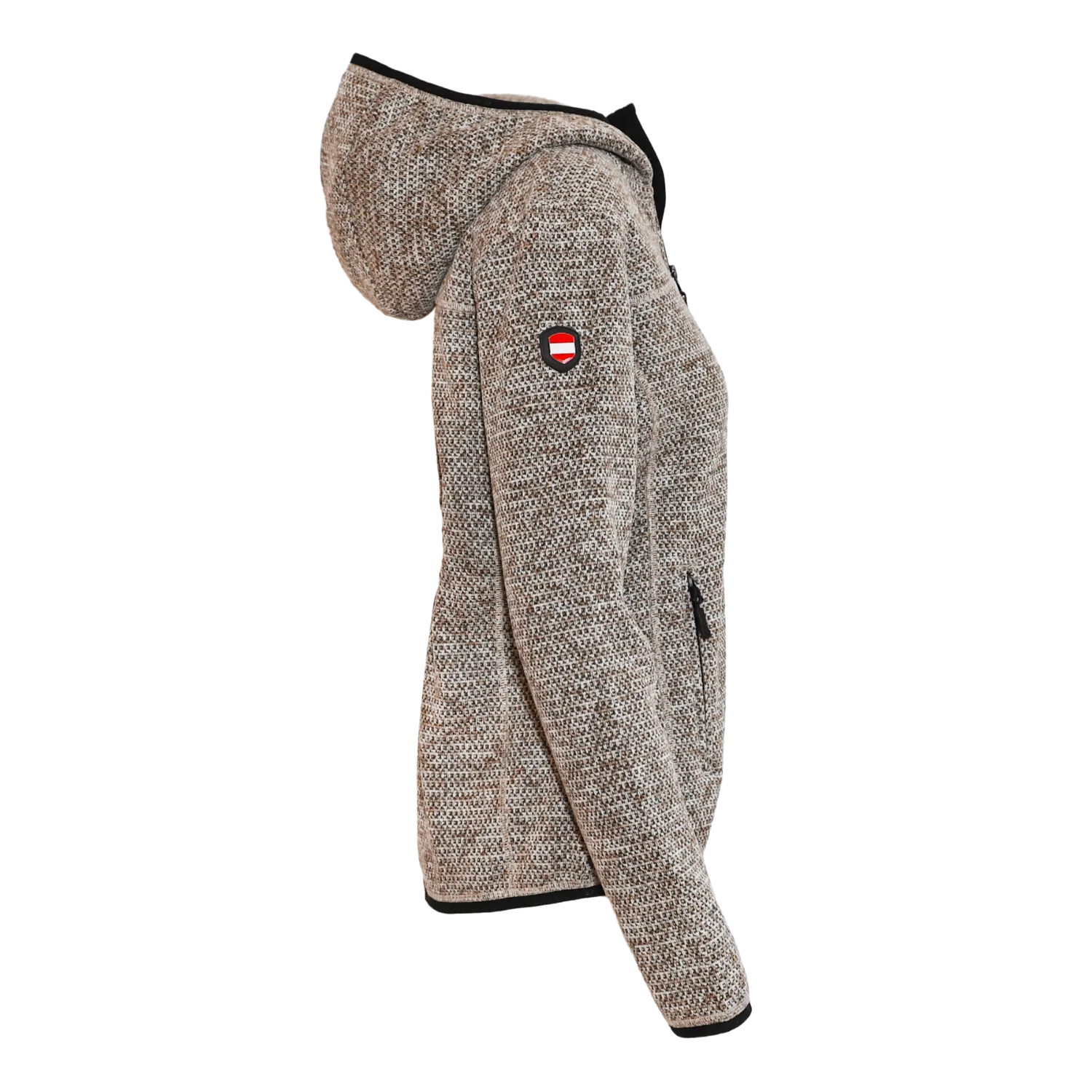 Österreich Kultjacke mit Kapuze - Strickoptik