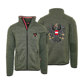 Österreich Fleece Jacke Herren dunkelgrün