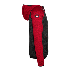 Österreich Kultjacke mit Kapuze - DUO Schwarz/Rot