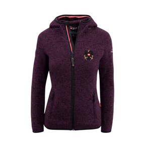 LIMITIERTE Österreich Adler Kultjacke mit Kapuze - Bordeaux-Violett