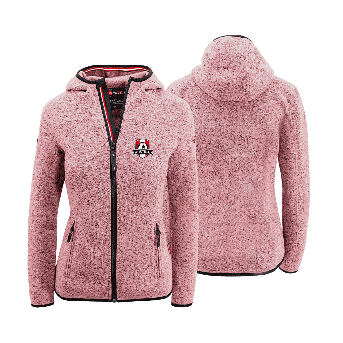 Österreich Fußball Fleece Jacke Damen rosa #Farbe_Rosa