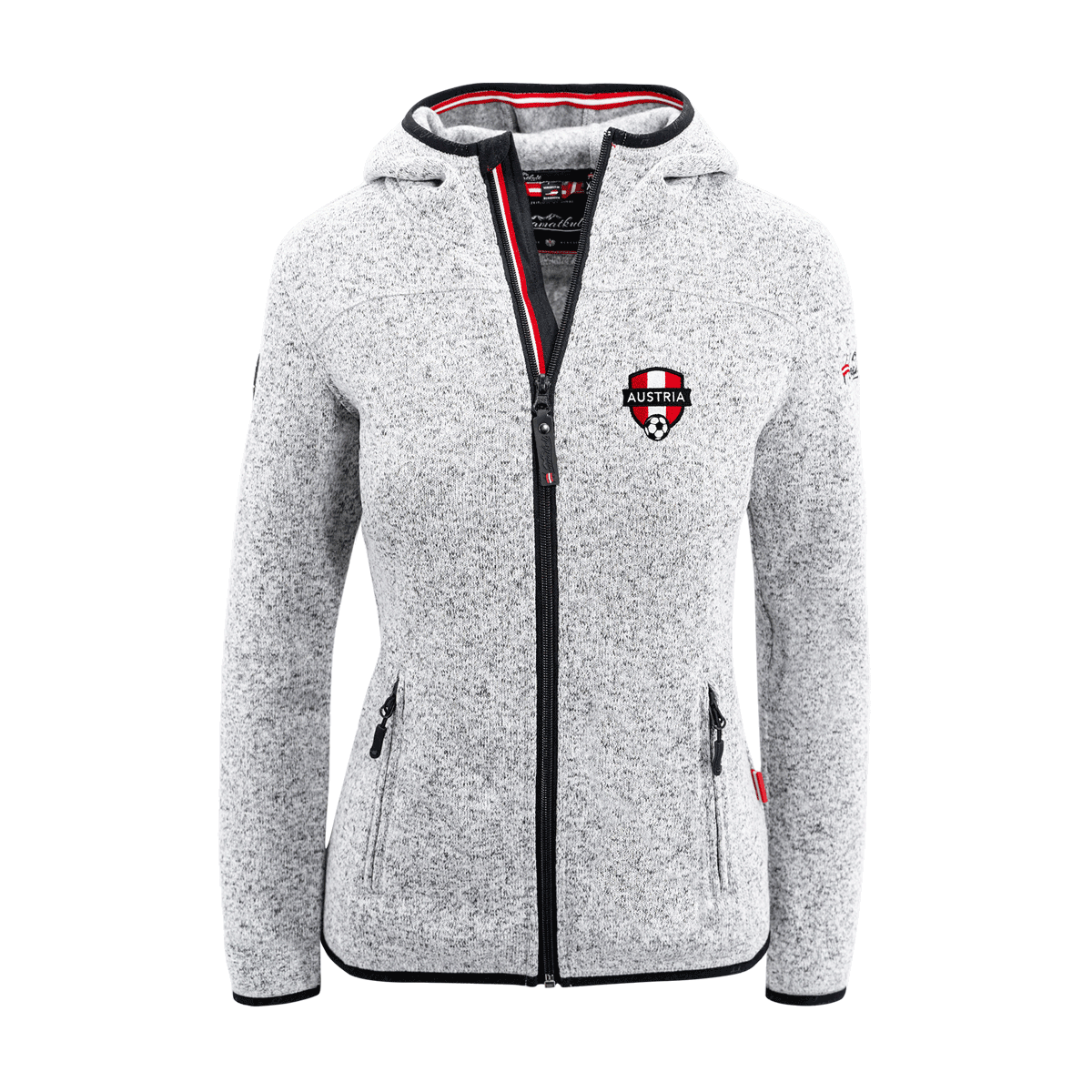 Österreich Fußball Jacke für Damen hellgrau #Farbe_Hellgrau