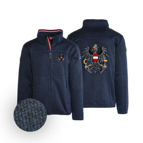 Österreich Kultjacke ohne Kapuze - Strickoptik