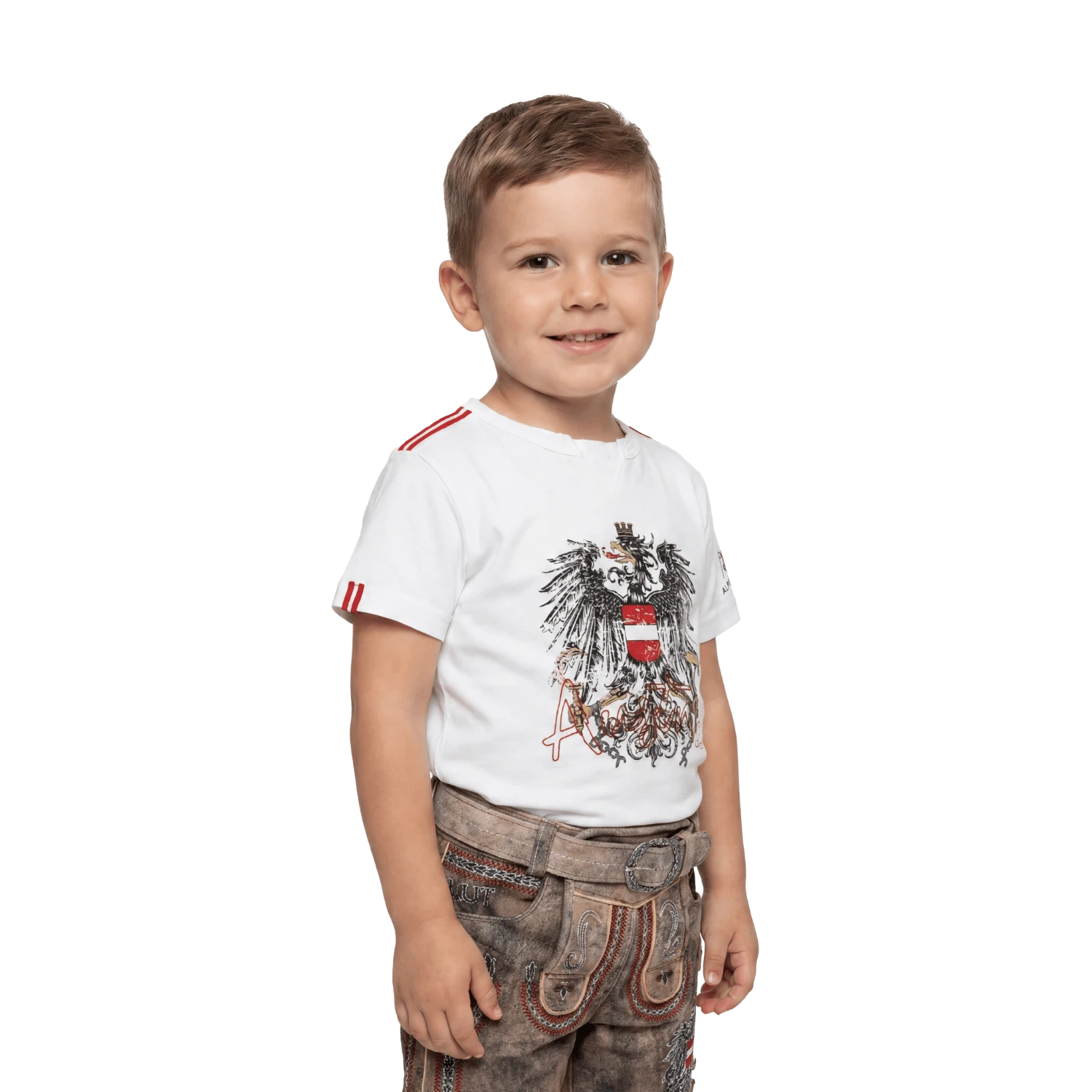Österreich Adler Kinder T-Shirt - Weiss