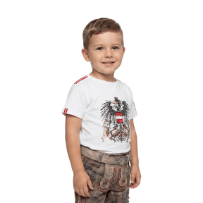 Österreich Adler Kinder T-Shirt - Weiss