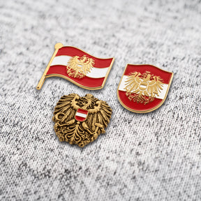 Österreich Kult Anstecker Set