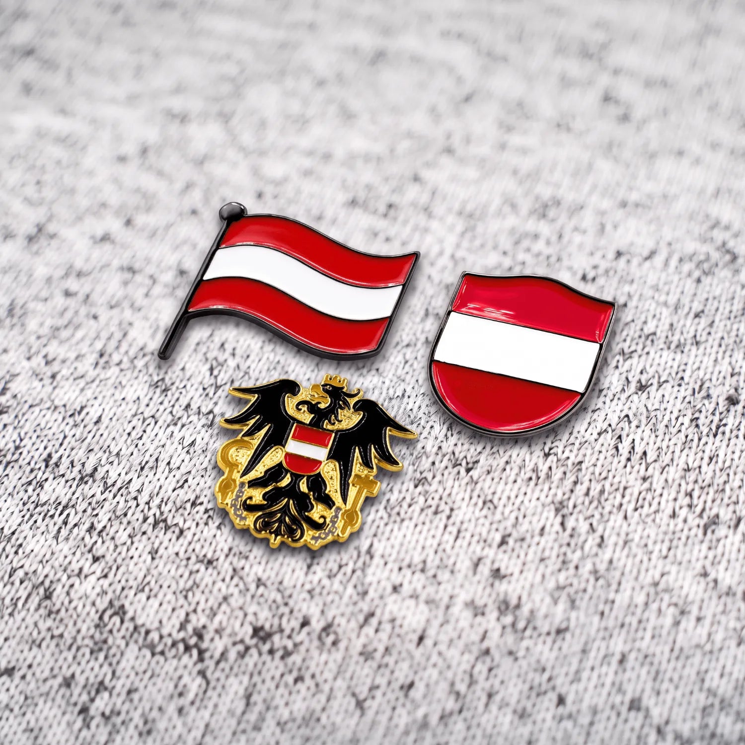 Österreich Kult Pins 3er Set