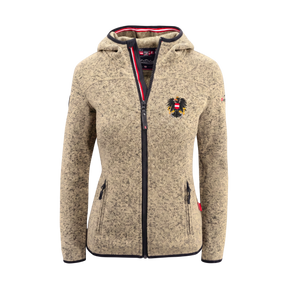 LIMITIERTE Österreich Adler Kultjacke mit Kapuze - Sandbraun