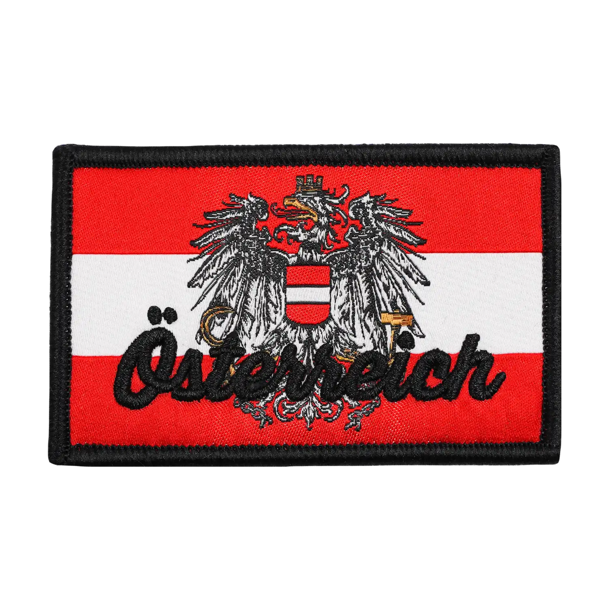 Österreich Patch mit Klett