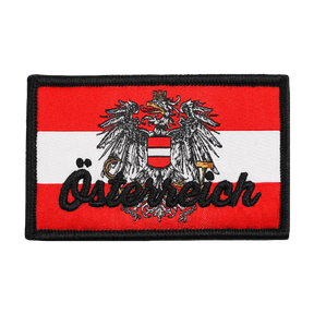 Österreich Patch mit Klett