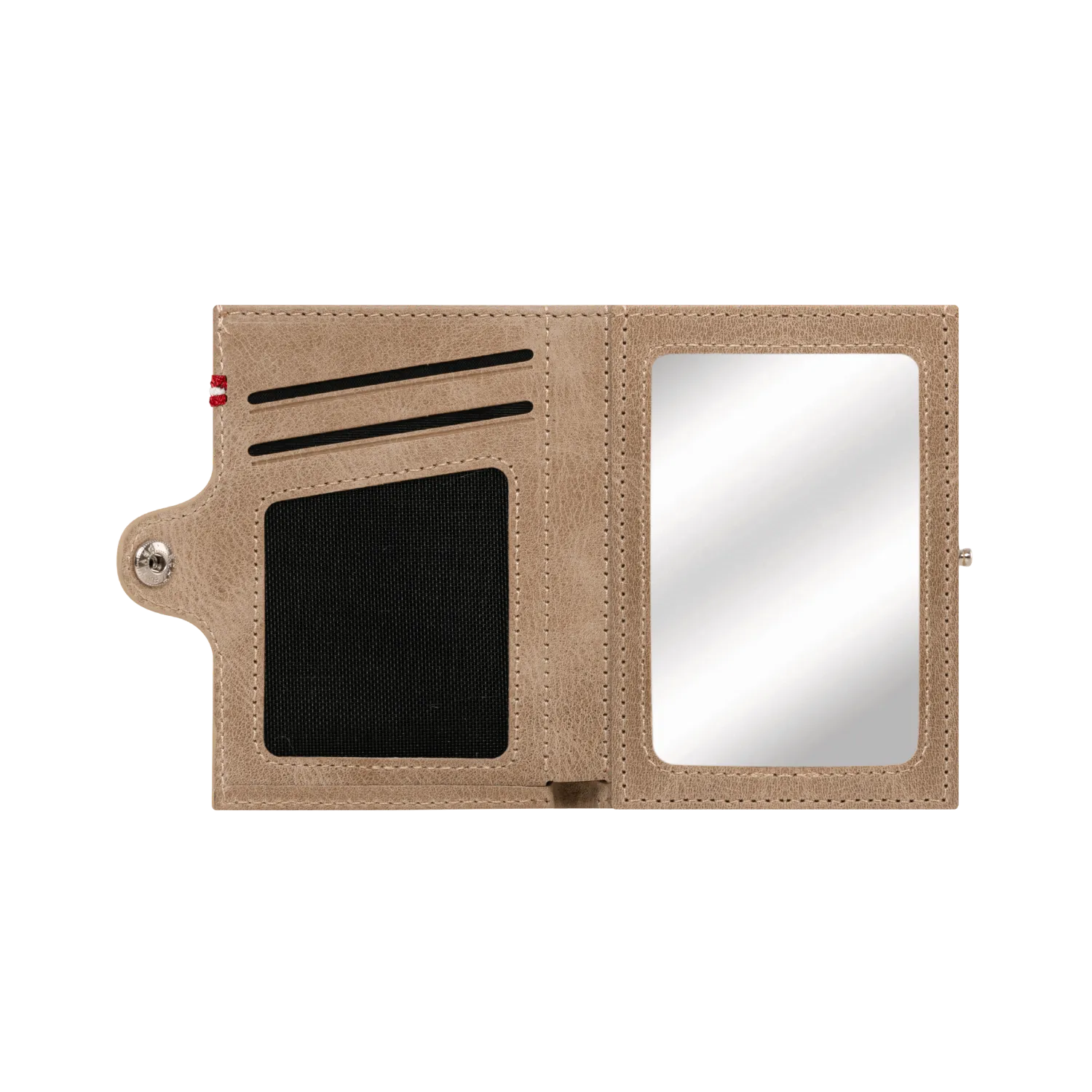 Adler Slim Wallet aus Echtleder mit Spiegel, Münzfach & RFID-Schutz