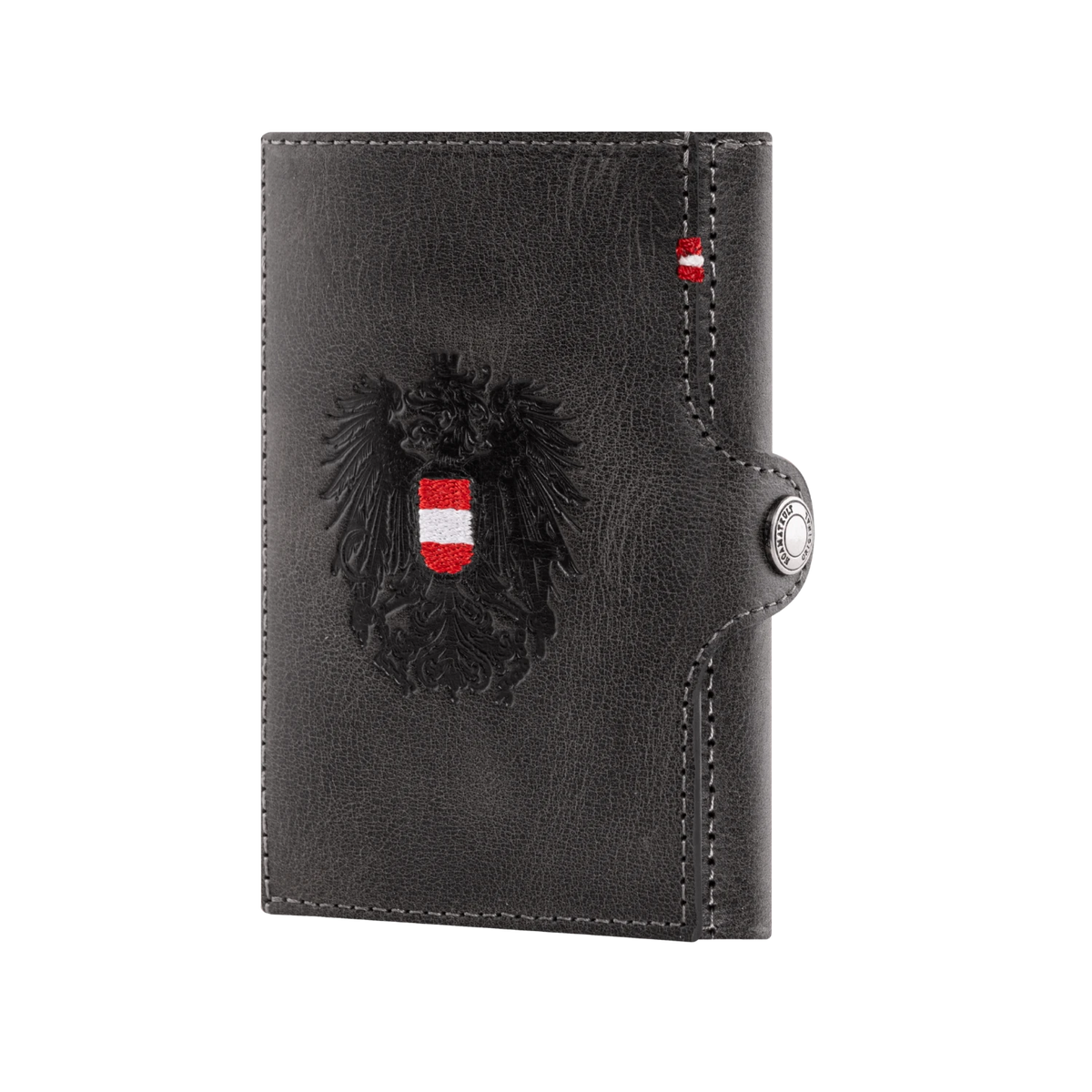 Österreich Slim Wallet Damen schwarz #Farbe_Schwarz Leder