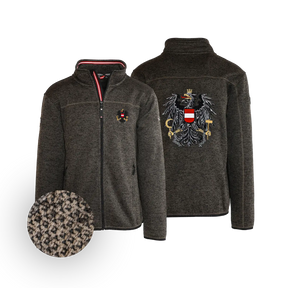 Österreich Kultjacke ohne Kapuze - Strickoptik