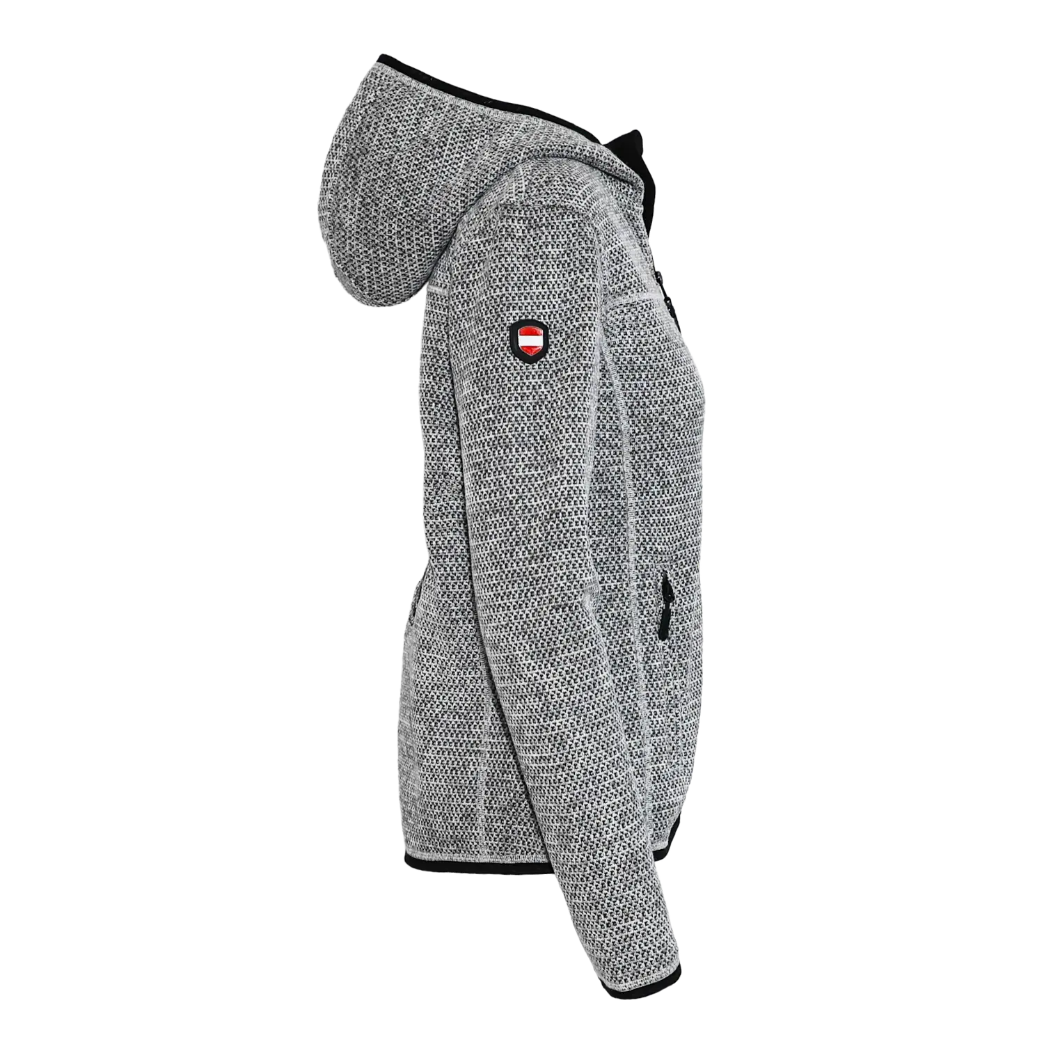 Österreich Kultjacke mit Kapuze - Strickoptik